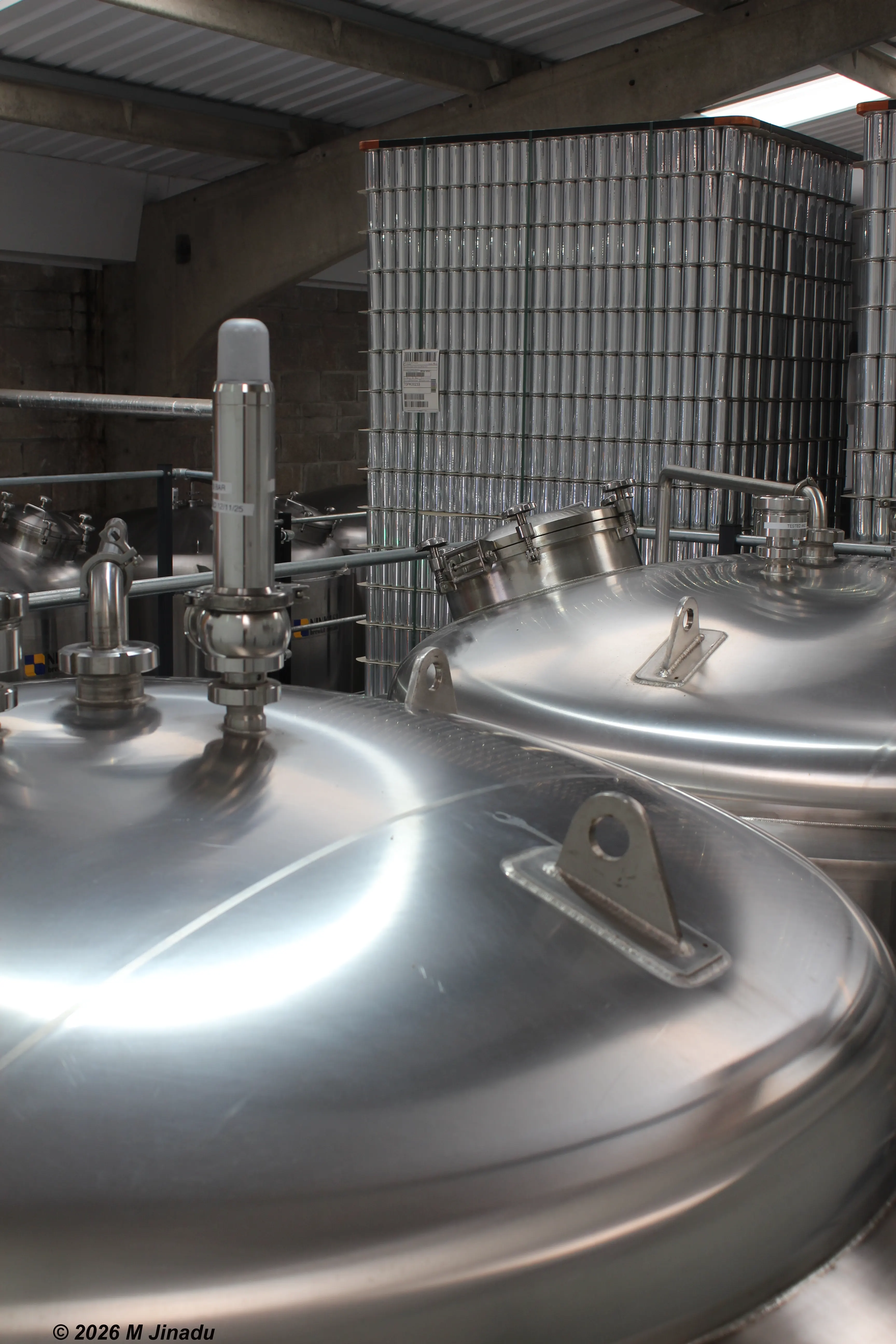 large silver cauldrons