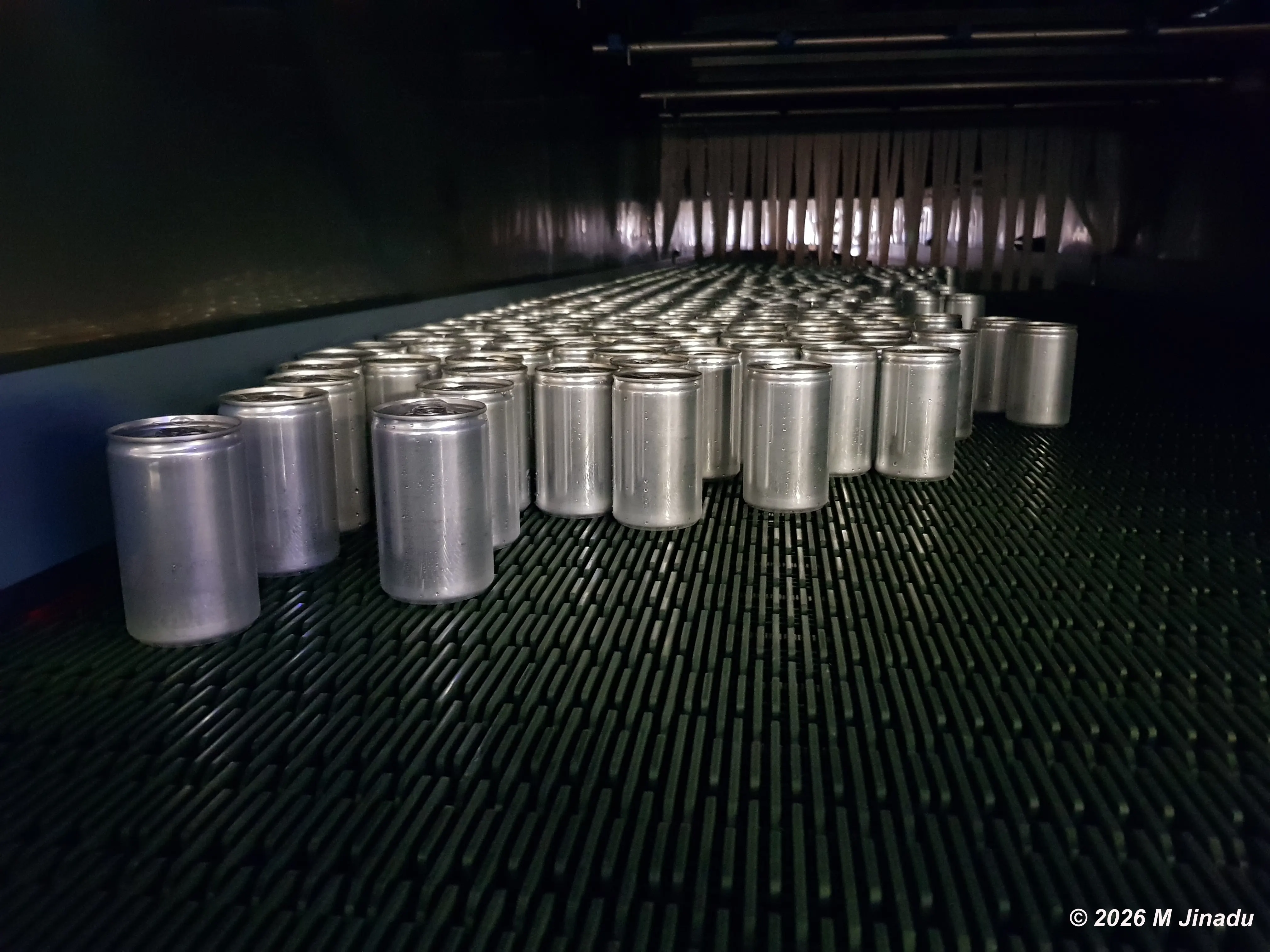 cans ready for transport